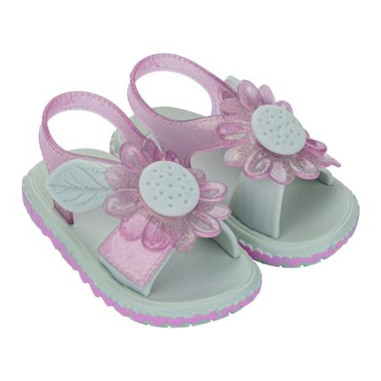 Sandalia Baby Zaxynina Spring - 19263 - Lilas Primavera Glitter - Atacado