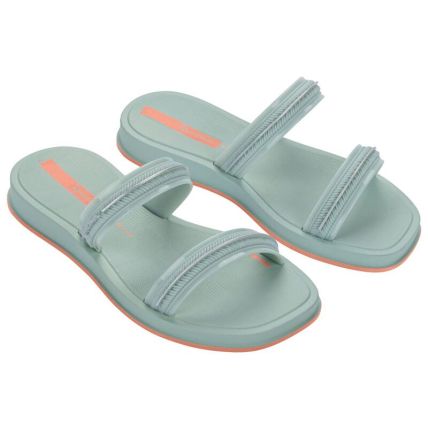 Chinelo Slide Infantil Ipanema Glow - 27401 - Verde/verde/prata - Atacado