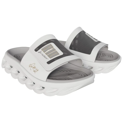 Chinelo Slide Masculino Rider R Power R10 - 12583 - Branco/cinza - Atacado
