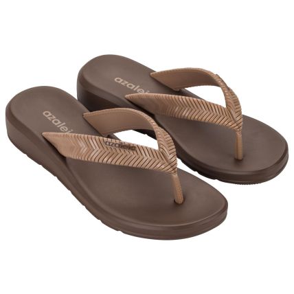 Tamanco Feminino Azaleia Lizi - 19296 - Marrom Cafe/marrom - Atacado
