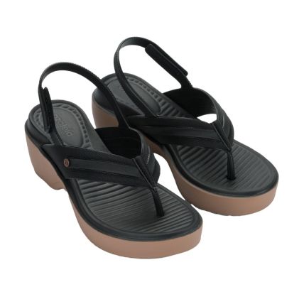 Sandalia Feminina Azaleia Ana - 19304 - Preto/marrom Mocca - Atacado