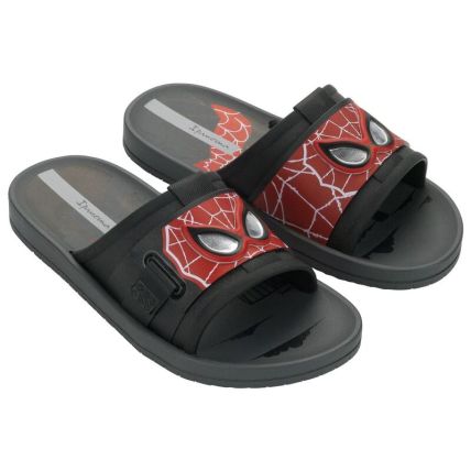 Chinelo Slide Infantil Ipanema Marvel Action - 27413 - Cinza/vermelho - Atacado