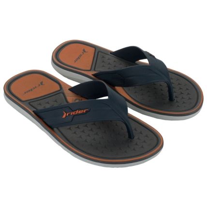 Chinelo Masculino Rider Weekend - 12544 - Cinza/azul/laranja - Atacado