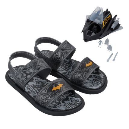 Sandalia Infantil Liga Da Justiça Galaxy - 23265 - Preto/prata - Atacado