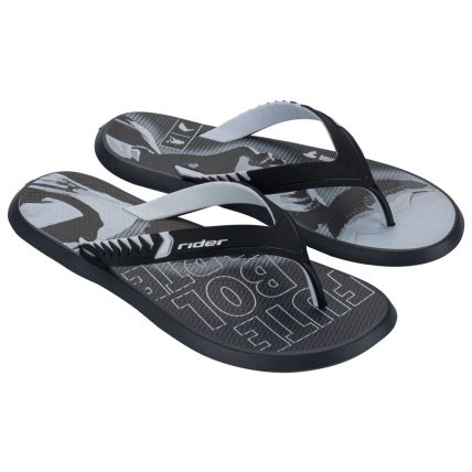 Chinelo Masculino Rider R1 Prime R10 - 12559 - Cinza/preto/branco - Atacado