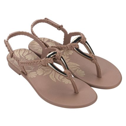 Sandalia Feminina Grendha Sublime - 19250 - Marrom Mocca - Atacado