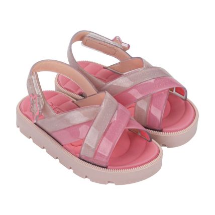 Sandalia Baby Zaxynina Rainbow - 19267 - Nude Claro/rosa Begonia - Atacado