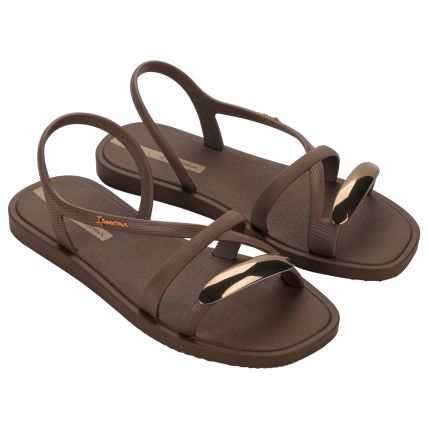 Sandalia Feminina Ipanema Go Chic - 27350 - Marrom/bronze/laranja - Atacado