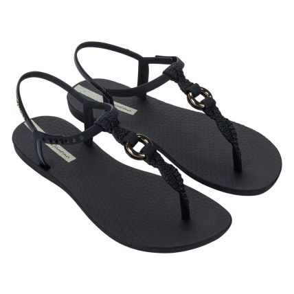 Sandalia Feminina Ipanema Class Luma - 27428 - Preto/preto/ouro - Atacado