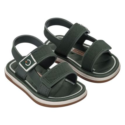 Sandalia Baby Cartago Malaga Sport Ii - 12586 - Bege/verde/castor - Atacado