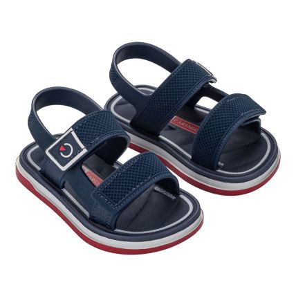Sandalia Baby Cartago Malaga Sport Ii - 12586 - Cinza/azul/vermelho - Atacado