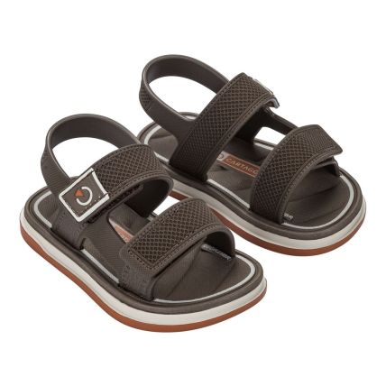 Sandalia Baby Cartago Malaga Sport Ii - 12586 - Bege/marrom/laranja - Atacado