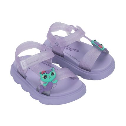 Sandalia Infantil A Casa Magica De Gabby Easy - 23368 - Lilas/lilas - Atacado