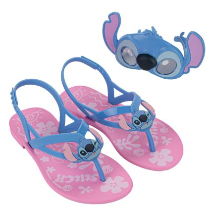 Sandalia Infantil Stitch Fantasy - 23405 - Rosa/azul - Atacado