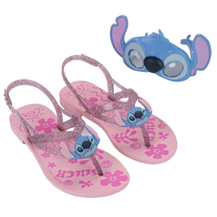 Sandalia Infantil Stitch Fantasy - 23405 -  Rosa/glitter - Atacado