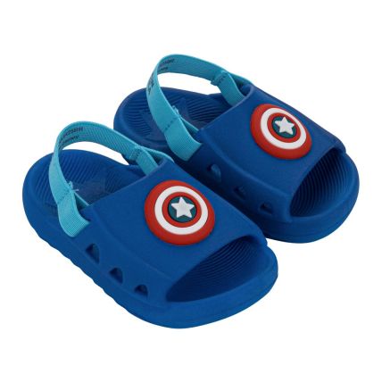 Chinelo Slide Baby Marvel Amazing - 23402 - Azul/azul/branco - Atacado
