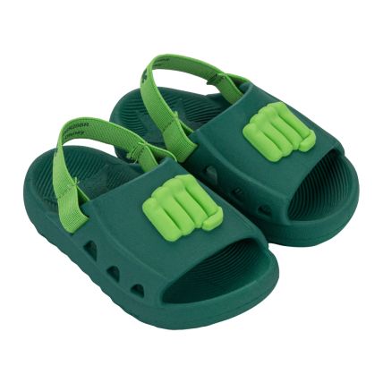 Chinelo Slide Baby Marvel Amazing - 23402 - Verde/verde - Atacado