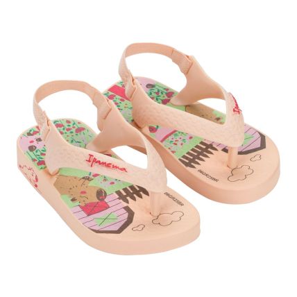 Chinelo Baby Ipanema - 25431 - Bege/bege/verde - Atacado