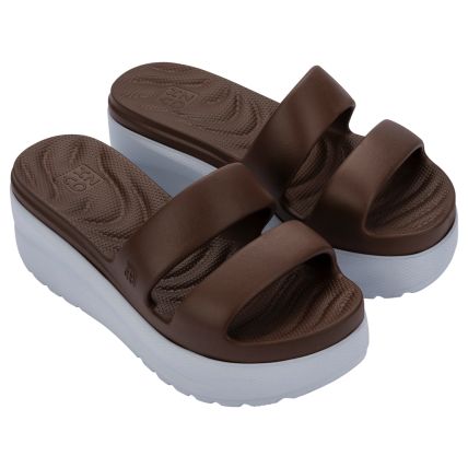 Tamanco Feminino Zaxy Flow - 19260 - Marrom Cafe Medio - Atacado