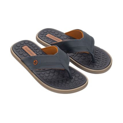 Chinelo Masculino Cartago Veneto Iii - 12452 - Bege/cinza/laranja - Atacado