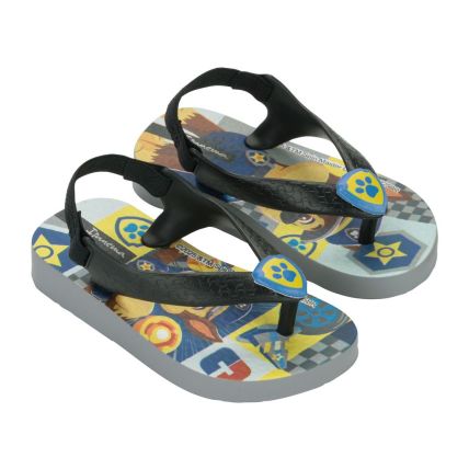 Chinelo Baby Ipanema Patrulha Canina Friends - 27296 - Grafite/preto/amarelo - Atacado