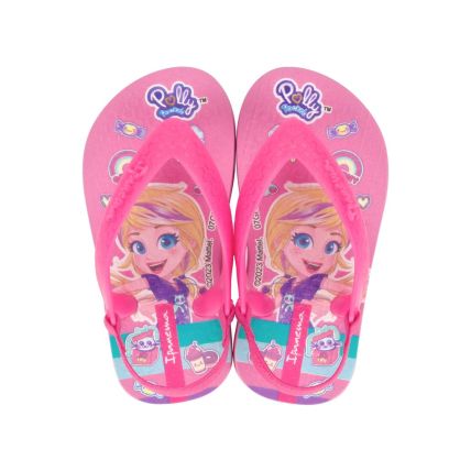 Chinelo Baby Ipanema Polly E Max Steel - 26349 - Rosa/rosa - Atacado