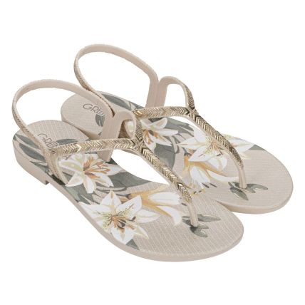Sandalia Feminina Grendha Amor Em Flor - 19228 - Off White Floral - Atacado