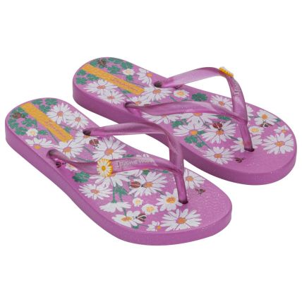 Chinelo Infantil Ipanema Garden Shine - 27273 - Lilas/glitter/branco - Atacado
