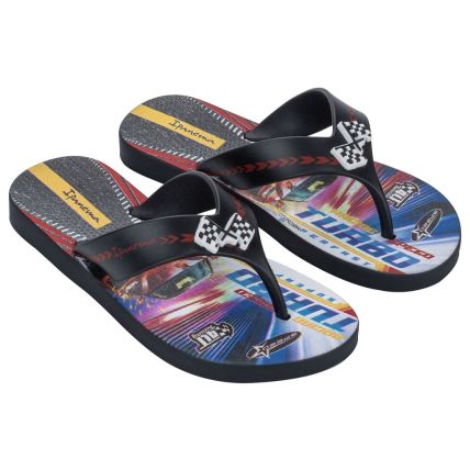Chinelo Infantil Ipanema Sporty - 27277 - Preto/preto/vermelho - Atacado