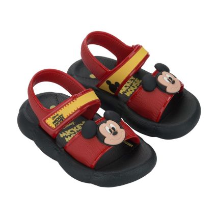 Sandalia Baby Disney Pump Puff - 23377 - Preto/vermelho - Atacado