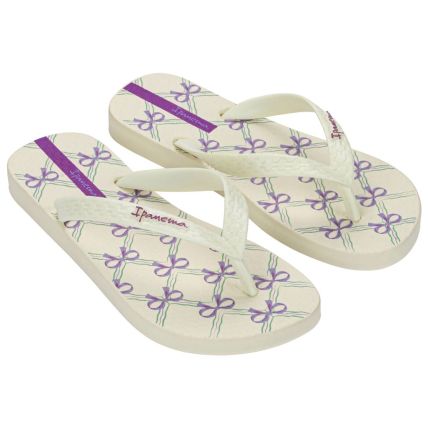 Chinelo Feminino Ipanema Happy - 25279 - Bege/bege/lilas - Atacado