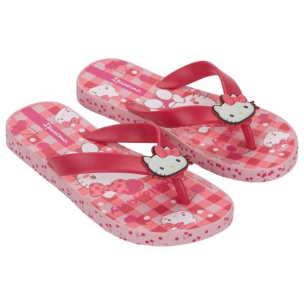 Chinelo Infantil Ipanema Hello Kitty Funny - 27432 - Rosa Claro/rosa/branco - Atacado