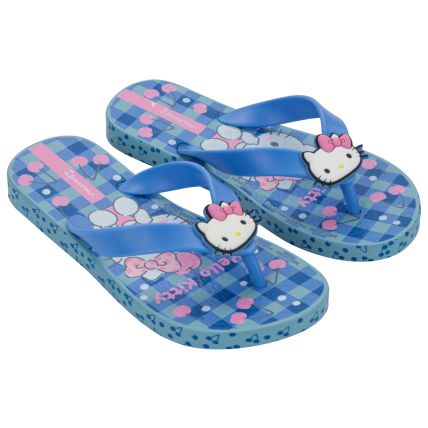 Chinelo Infantil Ipanema Hello Kitty Funny - 27432 - Azul/azul/branco - Atacado