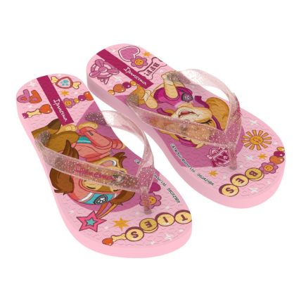 Chinelo Infantil Ipanema Patrulha Canina - 27433 - Rosa/rosa Transparente - Atacado