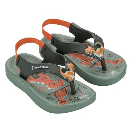 Chinelo Baby Ipanema Anatomica Cute - 27438 - Verde/verde/laranja - Atacado