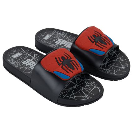 Chinelo Slide Infantil Homem Aranha View Iii - 23380 - Preto/vermelho - Atacado