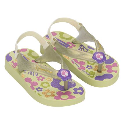 Chinelo Baby Ipanema Barbie Meu Encanto - 27460 - Verde/perolado/lilas - Atacado