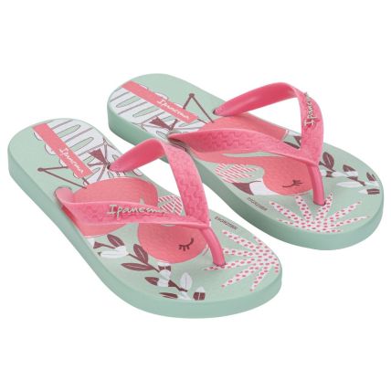 Chinelo Infantil Ipanema Fantasia - 27012 - Verde/rosa - Atacado