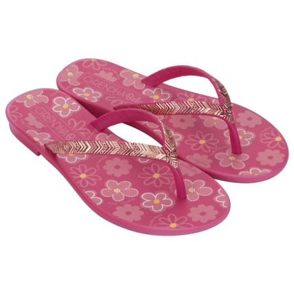 Rasteira Infantil Grendha Bela Amor Em Flor - 19313 - Rosa Dalia - Atacado