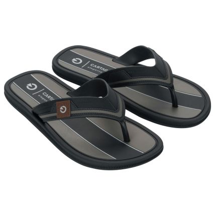 Chinelo Masculino Cartago Maiorca Iii - 12571 - Preto/cinza - Atacado