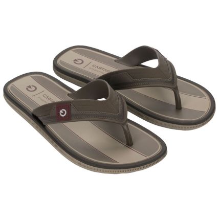 Chinelo Masculino Cartago Maiorca Iii - 12571 - Bege/marrom Claro - Atacado