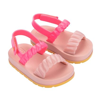 Sandalia Baby Zaxynina Sweety - 19287 - Nude Claro/rosa Begonia - Atacado