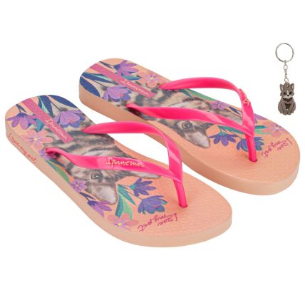 Chinelo Feminino Ipanema My Pets - 27469 - Bege/rosa - Atacado