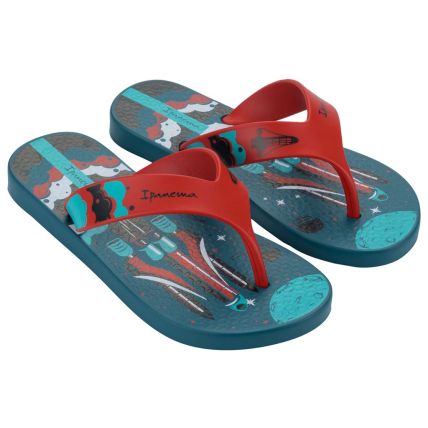 Chinelo Infantil Ipanema Deck City - 27114 - Azul/vermelho/azul - Atacado