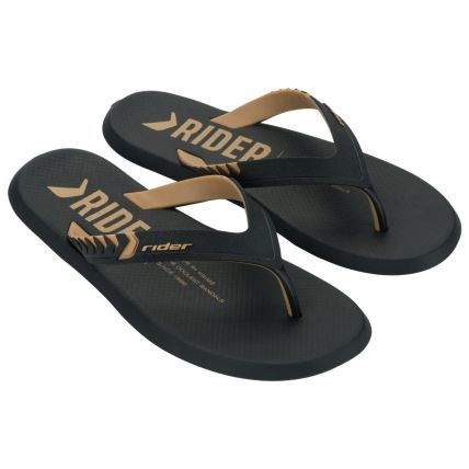 Chinelo Masculino Rider R1 Prime - 12438 - Preto/bege - Atacado