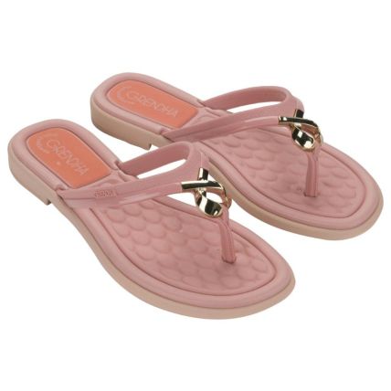 Rasteira Feminina Grendha Mais Conforto Enlaços - 19314 - Rosa Suave - Atacado