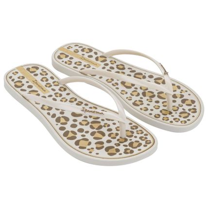 Chinelo Feminino Ipanema Mood - 27508 - Bege/metalizado - Atacado