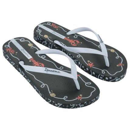 Chinelo Feminino Ipanema Navy - 27220 - Preto/branco/vermelho - Atacado