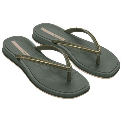Chinelo Feminino Ipanema Glow - 27398 - Verde/verde/dourado - Atacado