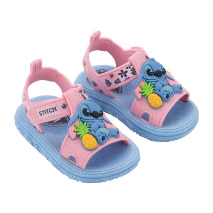 Sandalia Baby Disney Happy - 23256 - Azul/rosa - Atacado